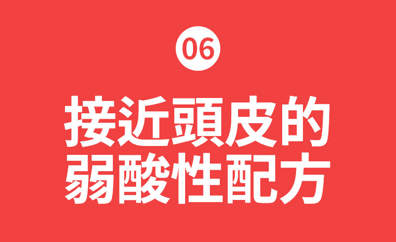 06 接近頭皮的 弱酸性配方