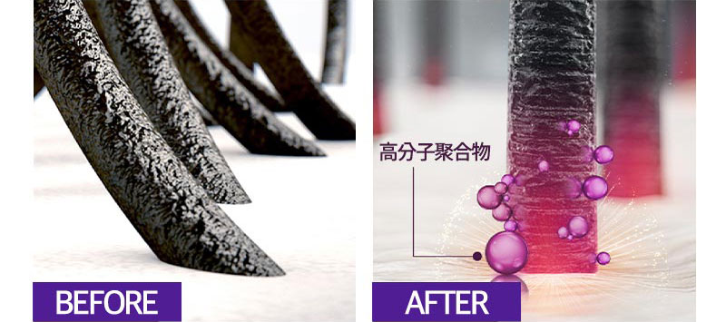 BEFORE AFTER 高分子聚合物