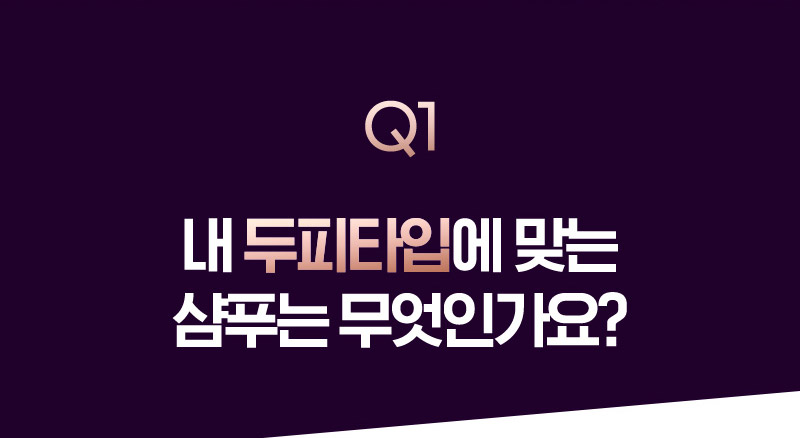 Q1 내 두피타입에 맞는 샴푸는 무엇인가요?