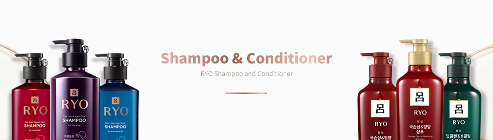 List of Ryo’s shampoos and conditioners